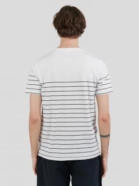 Fundango Jaggy Pocket T-shirt férfi rövid ujjú póló fehér színben 3