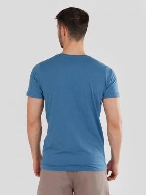 Fundango Jaggy Structured T-Shirt férfi rövid ujjú póló kék színben 3