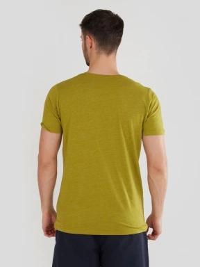Fundango Jaggy Structured T-Shirt férfi rövid ujjú póló zöld színben 3