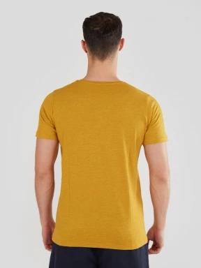 Fundango Jaggy Structured T-Shirt férfi rövid ujjú póló sárga színben 3