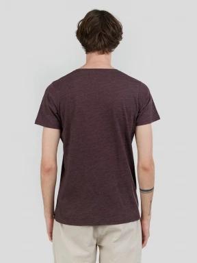 Fundango Jaggy Structured T-shirt férfi rövid ujjú póló piros színben 3