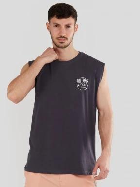 Fundango Glader Tank-T férfi rövid ujjú póló fekete színben 1