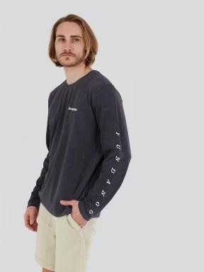 Fundango Essential Graphic Long-T férfi hosszú ujjú póló fekete színben 1