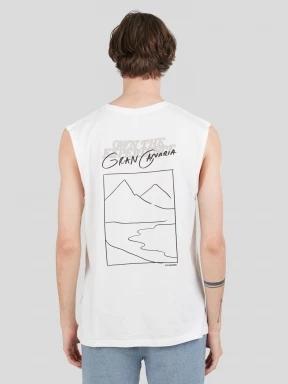Fundango Alon Surf Tank-T férfi atléta fehér színben 3