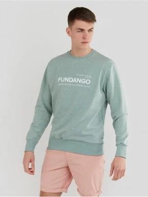 Fundango Warren Sweatshirt férfi pulóver zöld színben 1