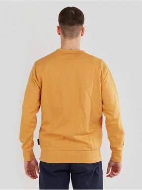 Fundango Warren Sweatshirt férfi pulóver sárga színben 3