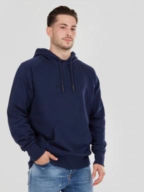 Fundango Talis Hooded Sweatshirt férfi pulóver sötétkék színben 1