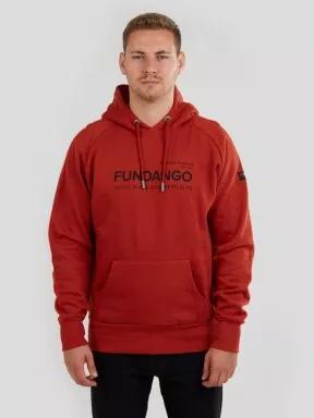 Fundango Dixon Hooded Sweatshirt férfi kapucnis pulóver narancssárga színben 1