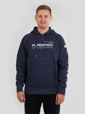 Fundango Dixon Hooded Sweatshirt férfi kapucnis pulóver kék színben 1