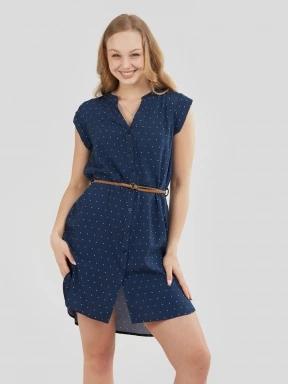 Fundango Mona Dress női ruha sötétkék színben 1
