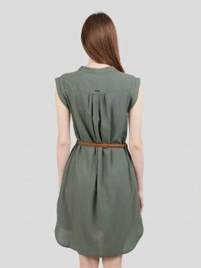 Fundango Mona Dress női ruha oliva színben 3