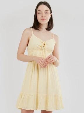 Fundango Sarah Mono Dress női ruha sárga színben 1