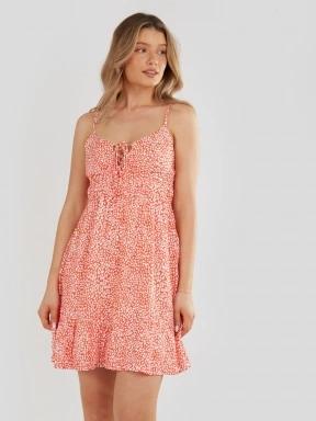 Fundango Sarah Dress női ruha piros színben 1