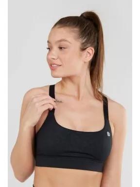 Fundango Dyanic High Support Sportbra női sportmelltartó fekete színben 1
