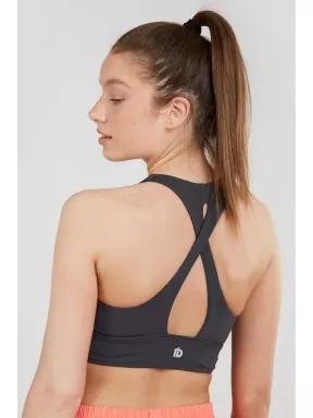 Fundango Vexx High Support Sportbra női sportmelltartó szürke színben 3