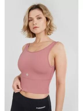 Fundango Croft Long Line Sportbra női sportmelltartó magenta színben 1