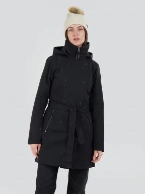 Fundango Charlotte Trenchcoat női esőkabát fekete színben 1