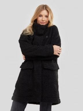 Fundango Elle Fleece Jacket női utcai kabát fekete színben 1