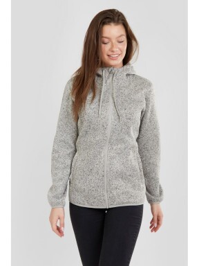 Fundango Share Hooded Fleece női kapucnis pulóver fehér színben 1