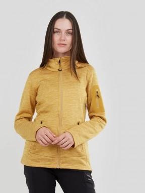 Fundango Antila Fleece Jacket női polár pulóver sárga színben 1