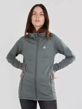 Fundango Share Hooded Fleece női polár pulóver oliva színben 1