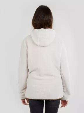 Fundango Olivia Pile Jacket női kapucnis pulóver homok színben 3