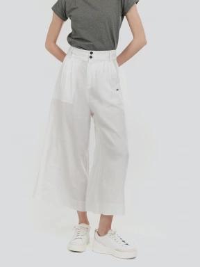 Fundango Piper Pants női hosszú nadrág fehér színben 1