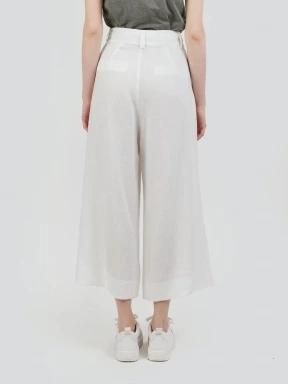 Fundango Piper Pants női hosszú nadrág fehér színben 3