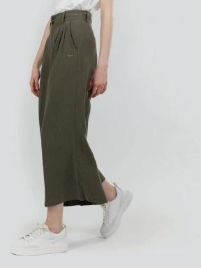 Fundango Piper Pants női hosszú nadrág oliva színben 1