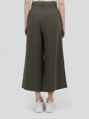 Fundango Piper Pants női hosszú nadrág oliva színben 3