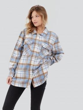 Fundango Ashley Shirt Jacket női ingkabát kék színben 1