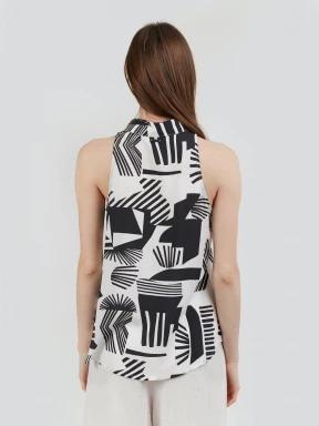 Fundango Myrto Sleeveless Shirt női blúz fekete színben 3