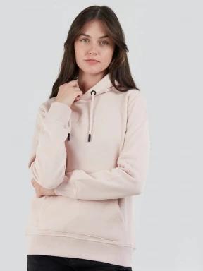 Fundango Mirage Hooded Sweatshirt női kapucnis pulóver rózsaszín színben 1