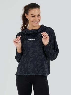 Fundango Helka Sweatshirt női kapucnis pulóver fekete színben 1