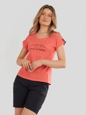 Fundango Atmos T-shirt női rövid ujjú póló narancssárga színben 1