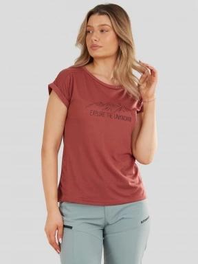 Fundango Atmos T-shirt női rövid ujjú póló piros színben 1