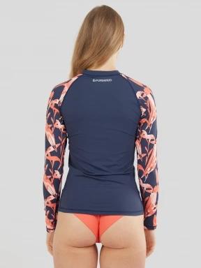 Fundango Joyce Long Sleeve Rashguard női hosszú ujjú lycra sötétkék színben 3