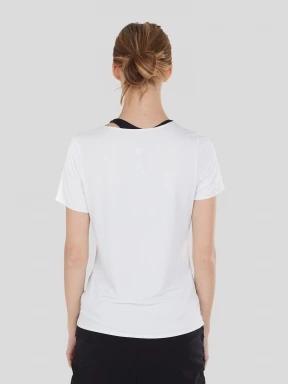 Fundango Hanabi T-shirt női rövid ujjú sport póló fehér színben 3