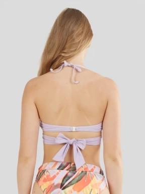 Fundango Lola Twisted Top női bikini felső lila színben 3