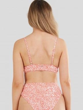 Fundango Sahara V-neck Cami Top női bikini felső piros színben 3
