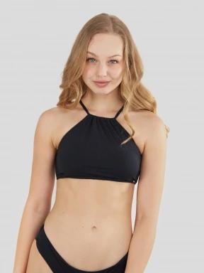 Fundango Hogg High Neck Top női bikini felső fekete színben 1