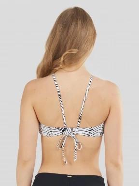 Fundango Hogg High Neck Top női bikini felső fehér színben 3