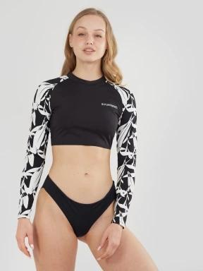 Fundango Amelia Surf Top női bikini felső fekete színben 1