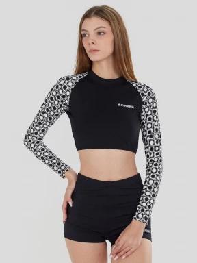 Fundango Amelia Surf Top női bikini felső fekete színben 1