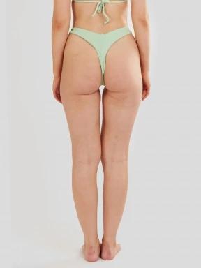 Fundango Sunset Brazilian Jacquard Bottoms női bikini alsó zöld színben 3