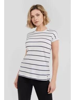 Fundango Ivanne T-shirt női rövid ujjú póló fehér színben 1