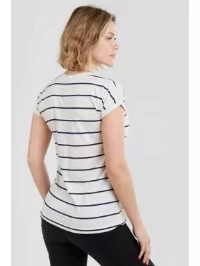 Fundango Ivanne T-shirt női rövid ujjú póló fehér színben 3
