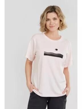 Fundango Bolton T-shirt női rövid ujjú póló rózsaszín színben 1