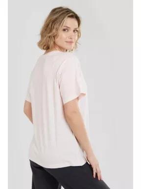 Fundango Bolton T-shirt női rövid ujjú póló rózsaszín színben 3