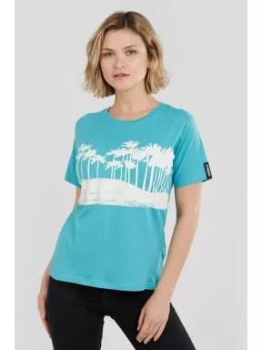 Fundango Bolton T-shirt női rövid ujjú póló zöld színben 1